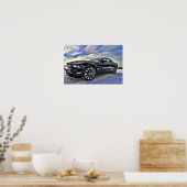 Automobiel Spierauto Mustang Poster (Keuken)