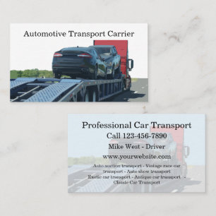 Automobiel Transport Auto Transporteur Visitekaartje
