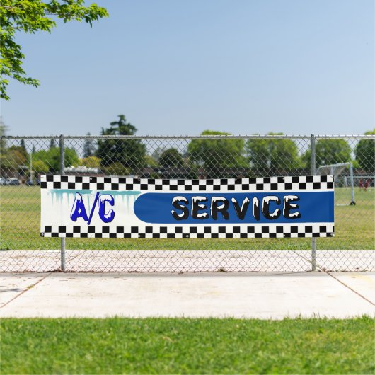 Automobiel winkel A/C Service Airconditioner Groot Spandoek (Insitu)