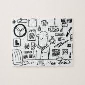 Automobielauto Accessoires WinkelCartoon Legpuzzel (Horizontaal)