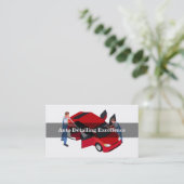 Automobielauto Detailing Visitekaartjes nieuw (Staand voorkant)