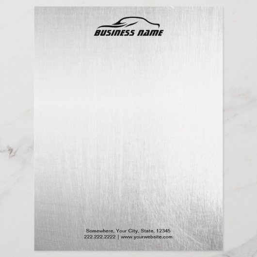 Automobielauto - Professionele achtergrond Briefhoofd Sjabloon (Voorkant)