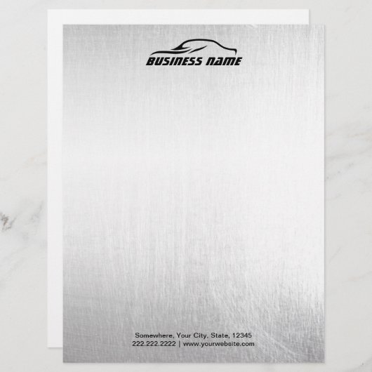 Automobielauto - Professionele achtergrond Briefhoofd Sjabloon (Voorkant / Achterkant)