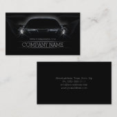 Automobielauto Voorlicht Zwart Visitekaartje (Voorkant / Achterkant)