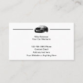 Automobielautomonteur Eenvoudige Visitekaartjes (Voorkant)