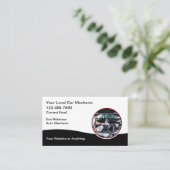 Automobielautomonteur Eenvoudige Visitekaartjes (Staand voorkant)