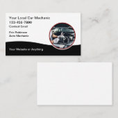 Automobielautomonteur Eenvoudige Visitekaartjes (Voorkant / Achterkant)
