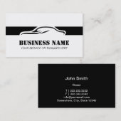 Automobielauto's met zwarte streep Professional Visitekaartje (Voorkant / Achterkant)
