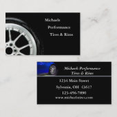 Automobielbanden en velgverkoop visitekaartje (Voorkant / Achterkant)