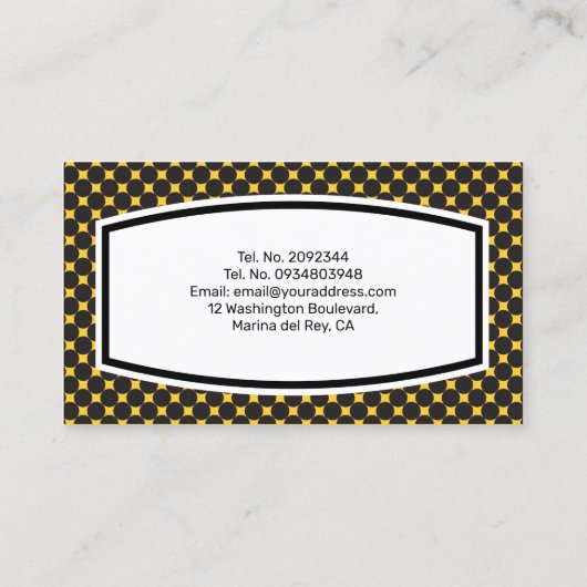 Automobieldealer Visitekaartje (Achterkant)