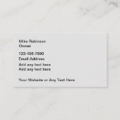 Automobieldiensten Moderne twee kant Visitekaartje (Achterkant)