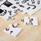 Automobiele Cartoon voor autoonderhoud Legpuzzel (Zijkant)