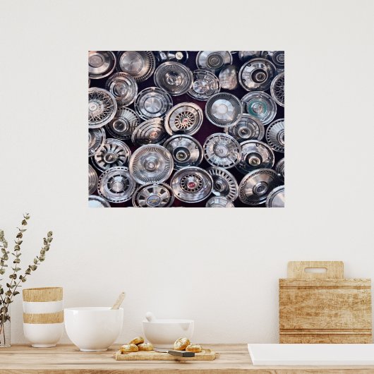 Automobiele Hub Petten Poster (Keuken)