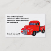 Automobiele reparatie - Amerikaans vrachtwagen Visitekaartje (Achterkant)