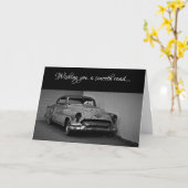 "Automobiele Schat" Beterschap Kaart (Gele Bloem)