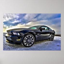 Automobiele spier Car Mustang Poster