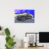 Automobiele spier Car Mustang Poster (Thuiskantoor)