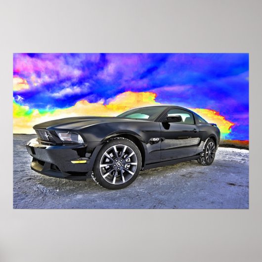 Automobiele spier Car Mustang Poster (Voorkant)