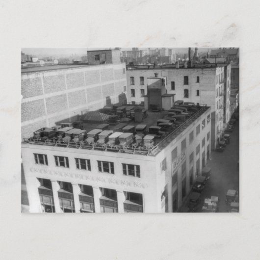 Automobielen in het gebouw Buick Briefkaart (Voorkant)