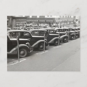 Automobielen in Omaha, 1938 Briefkaart