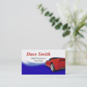 Automobielhandel en -service visitekaartje (Staand voorkant)