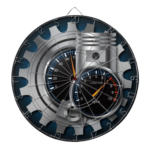 Automobielindustrie 1 — Dart Board Dartbord (Voorkant)