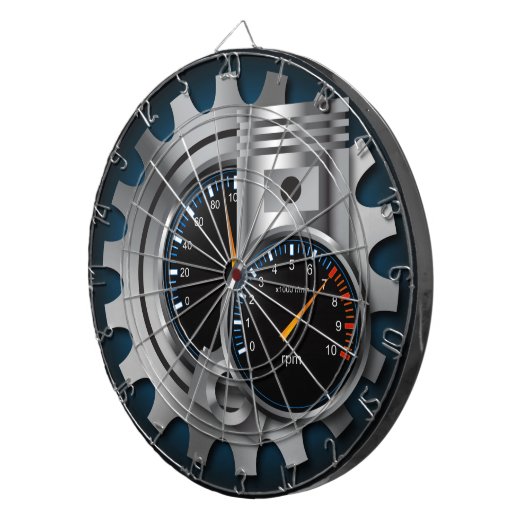 Automobielindustrie 1 — Dart Board Dartbord (Voorkant Rechts)