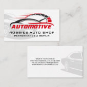Automobielindustrie | Auto reparatie en onderdelen Visitekaartje (Voorkant / Achterkant)