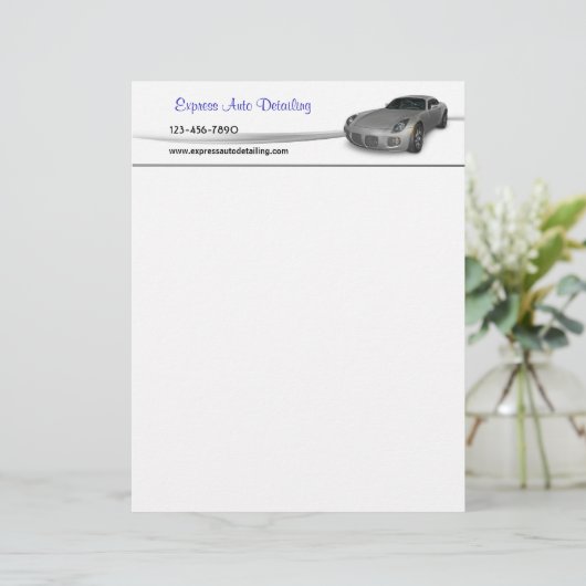 Automobielindustrie Briefhoofd (Staand voorkant)