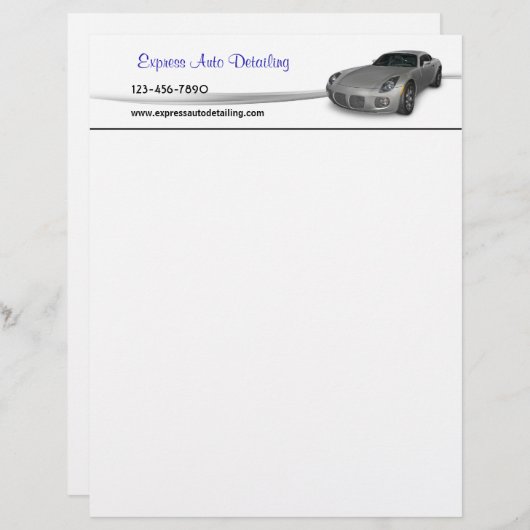 Automobielindustrie Briefhoofd (Voorkant / Achterkant)