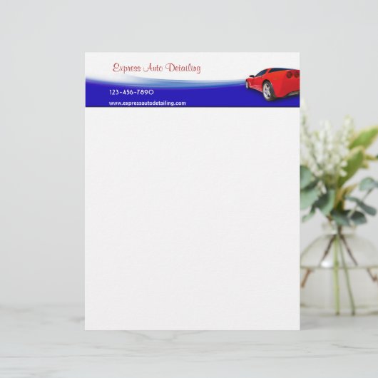 Automobielindustrie Briefhoofd (Staand voorkant)