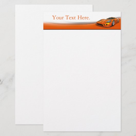 Automobielindustrie Briefpapier (Voorkant / Achterkant)