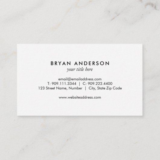 Automobielindustrie - Lichaamshop-Visitekaartje Visitekaartje (Achterkant)