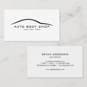 Automobielindustrie - Lichaamshop-Visitekaartje Visitekaartje (Voorkant / Achterkant)