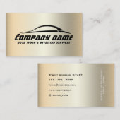 Automobielindustrie logo faux metallic business c visitekaartje (Voorkant / Achterkant)