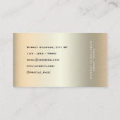 Automobielindustrie logo faux metallic business c visitekaartje (Achterkant)