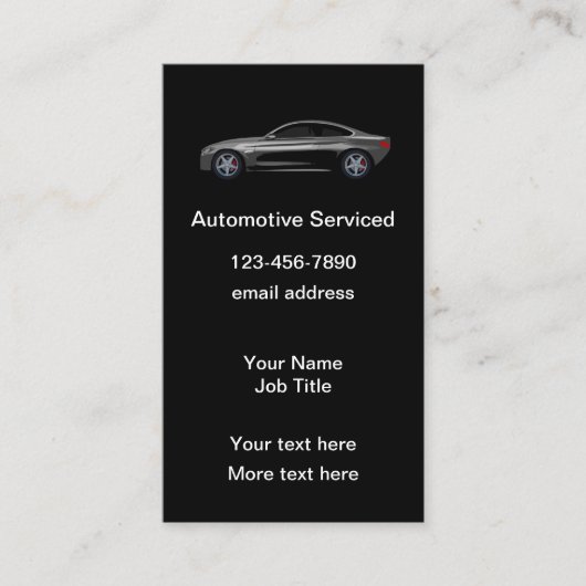 Automobielindustrie Modern Verticaal  Visitekaartje (Voorkant)