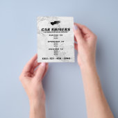 Automobielindustrie op basis van logo flyer (Hand)