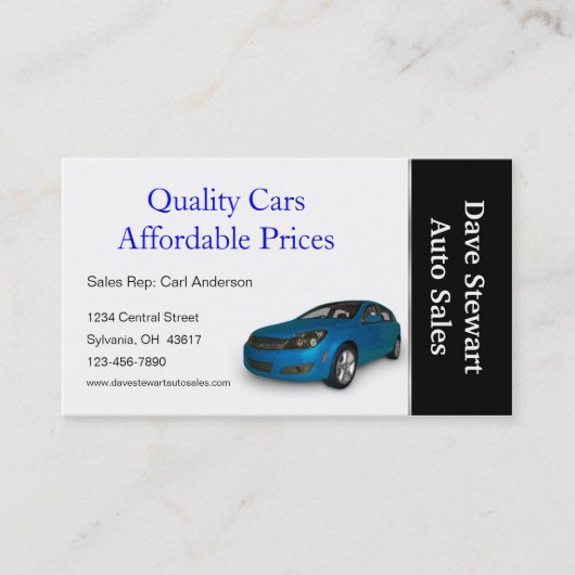 Automobielindustrie Visitekaartje (Voorkant)