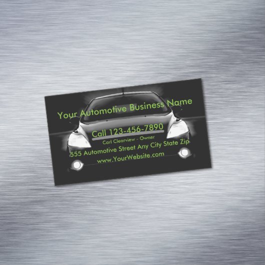 Automobielindustrie Visitekaartje Magneet (Voorbeeld)