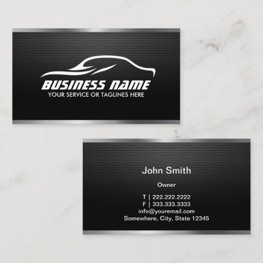 Automobielindustrie voor automatische reparatie, p visitekaartje (Voorkant / Achterkant)