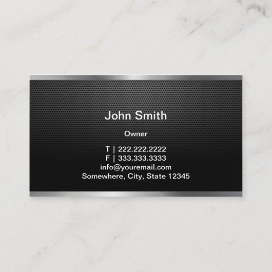 Automobielindustrie voor automatische reparatie, p visitekaartje (Achterkant)