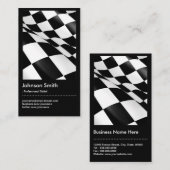 Automobielindustrie - zwarte witte vlag visitekaartje (Voorkant / Achterkant)