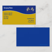 Automobielonderdelen en -service visitekaartje (Voorkant / Achterkant)