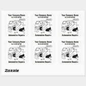 Automobielreparaties Bedrijfsstickers Vierkante Sticker (Vel)