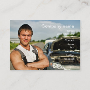 Automobielreparatiesatekaart Visitekaartje