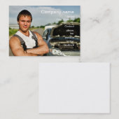 Automobielreparatiesatekaart Visitekaartje (Voorkant / Achterkant)