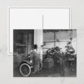 Automobielreparatieschop, 1919 briefkaart (Voorkant / Achterkant)