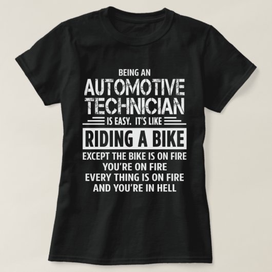 Automobieltechnicus T-shirt (Design voorkant)