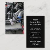 Automobieltechnicus voor automatische reparatie va visitekaartje (Voorkant / Achterkant)